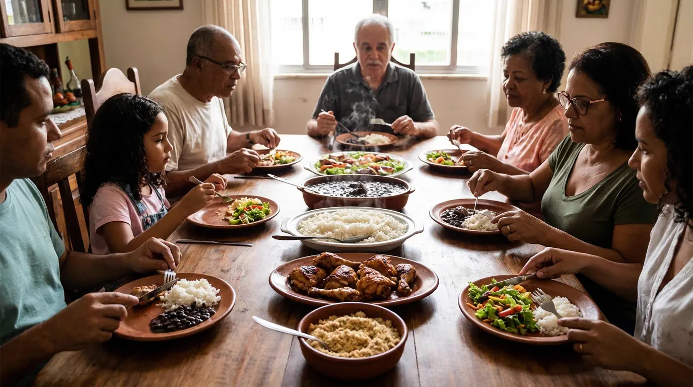 Receitas baratas que alimentam a família toda com arroz feijão e frango