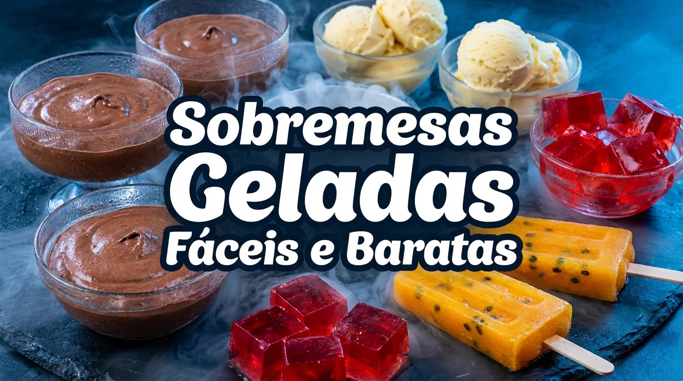 15 Sobremesas Geladas Fáceis e Baratas