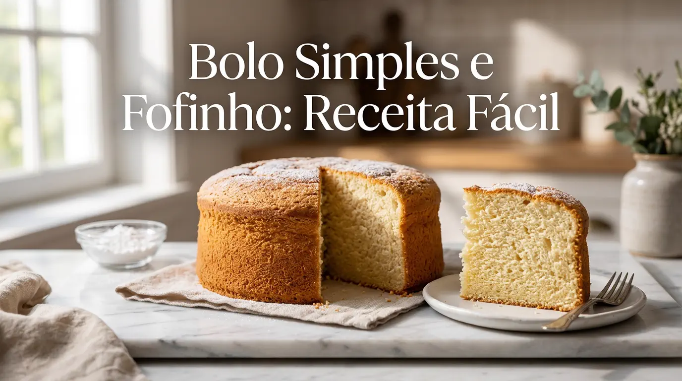 Bolo Simples e Fofinho: A Receita Mais Fácil que Você Vai Ver