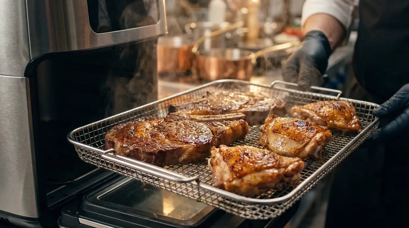 Como fazer carne na Air Fryer suculenta com bifes dourados e suculentos