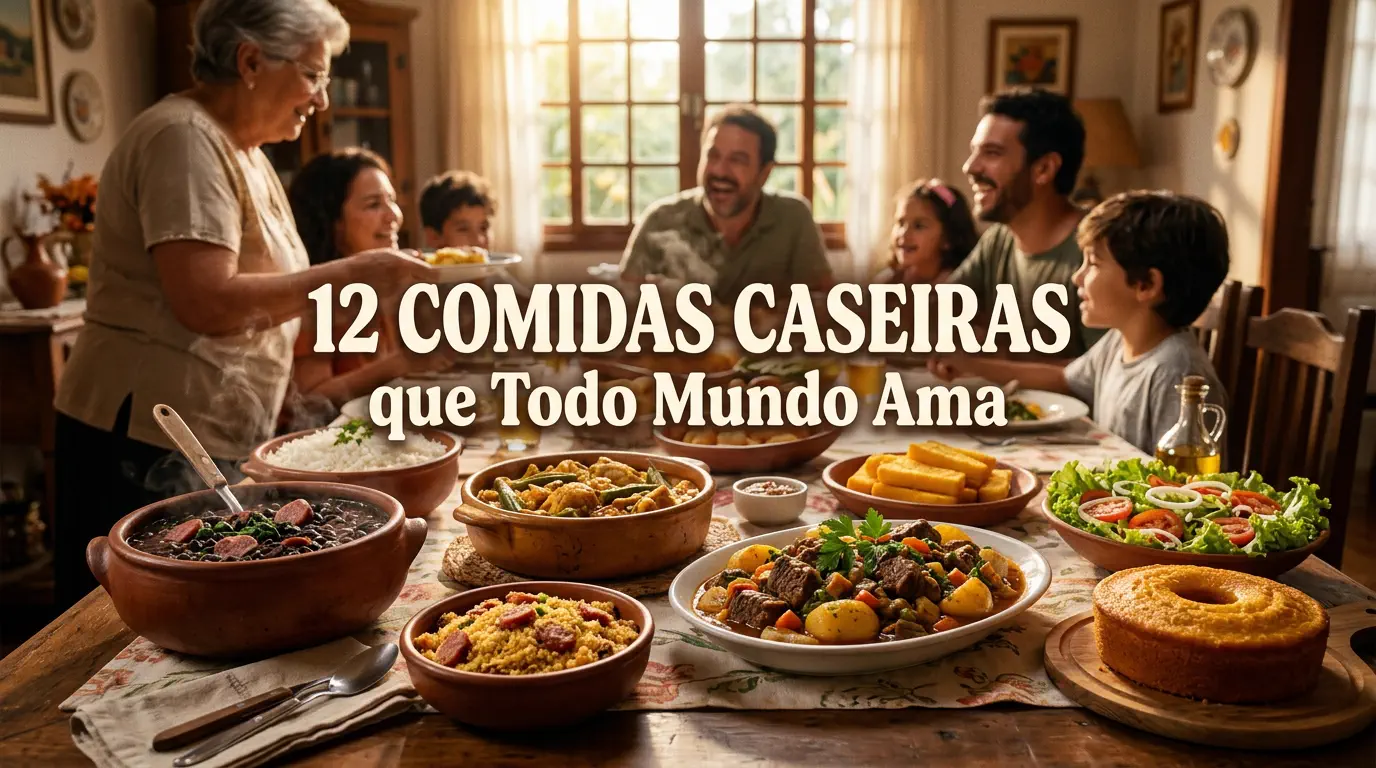 12 Comidas Caseiras que Todo Mundo Ama (Fáceis e Deliciosas)