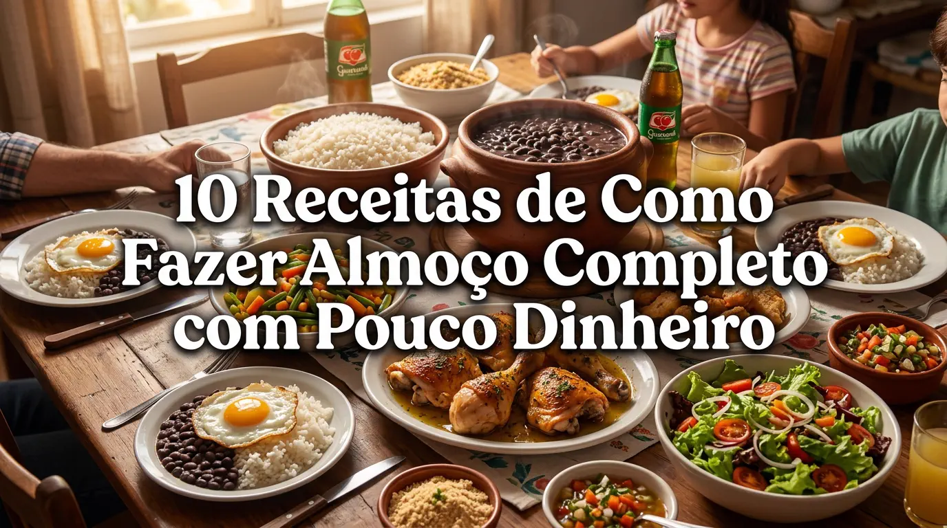 10 Receitas de Como Fazer Almoço Completo com Pouco Dinheiro