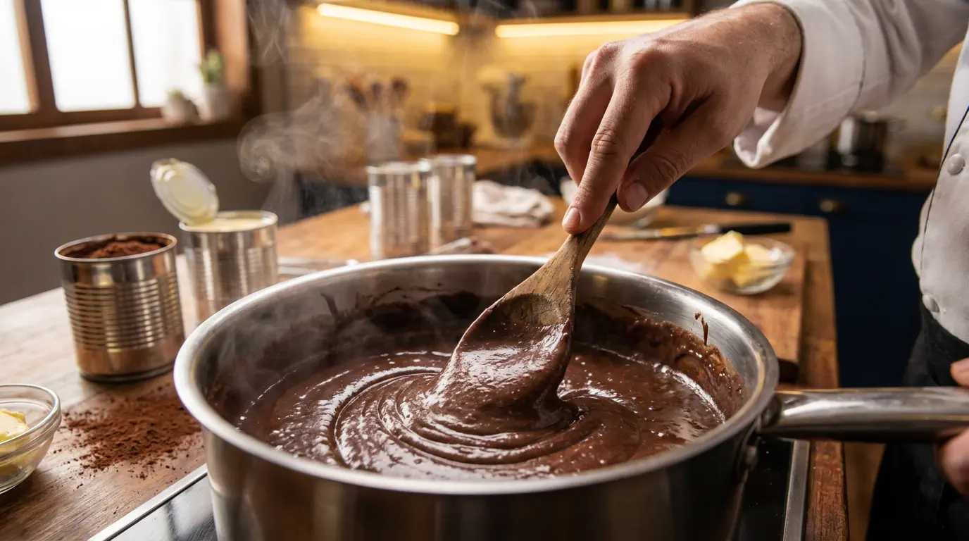 como fazer brigadeiro perfeito cremoso e brilhante em panela