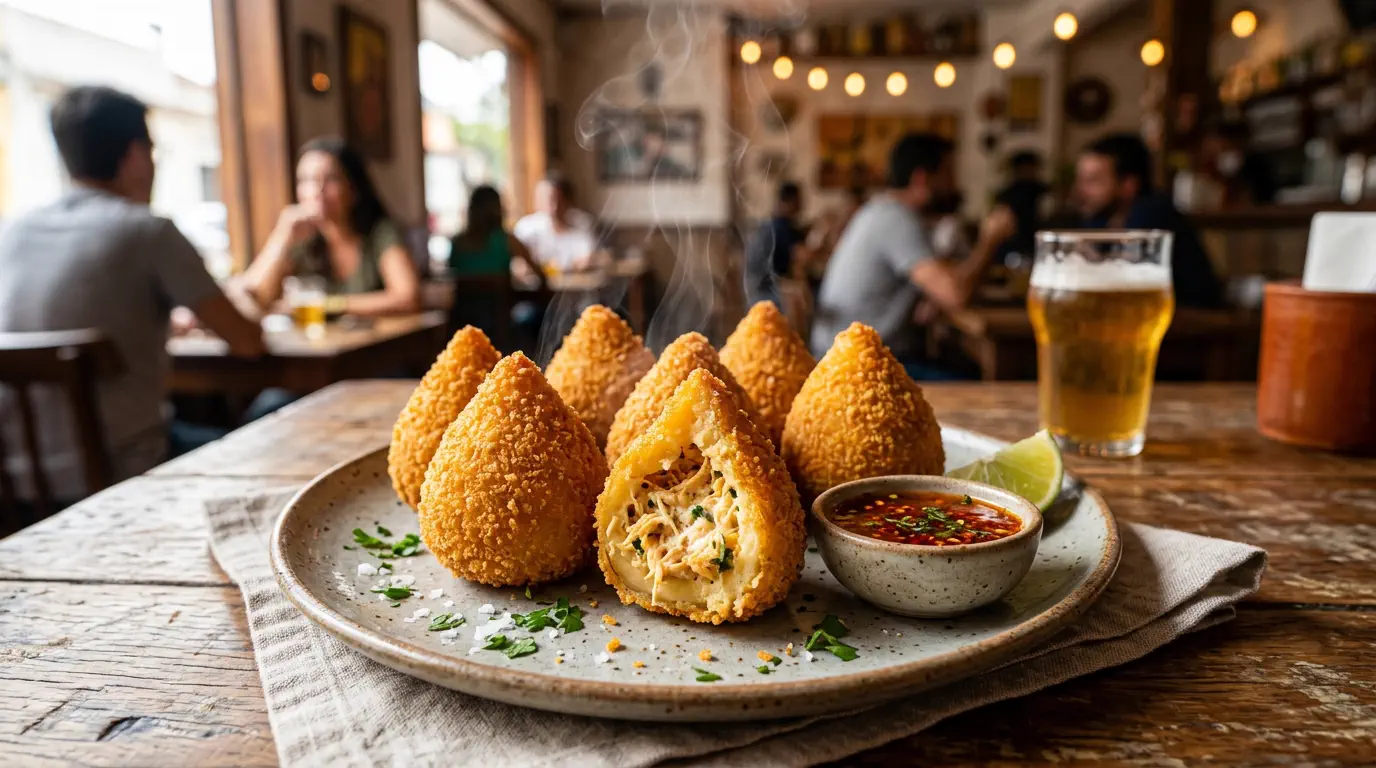 receita como fazer coxinha de liquidificador