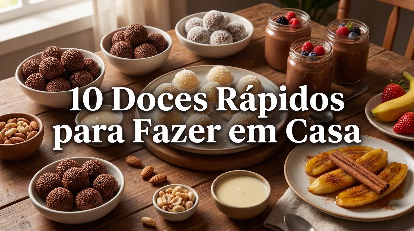 10 Doces Rápidos para Fazer em Casa (Baratos e Fáceis)