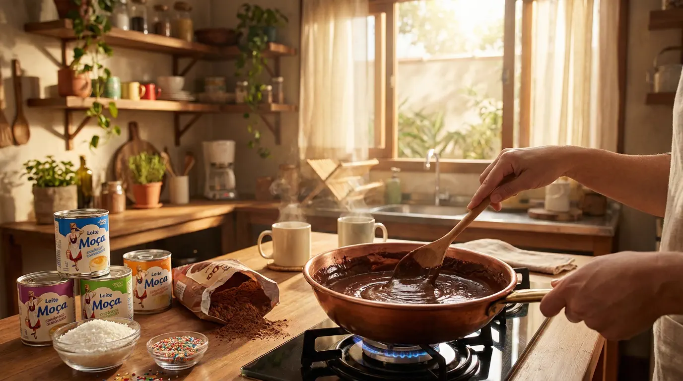 doces rápidos para fazer em casa servidos em mesa bonita para família