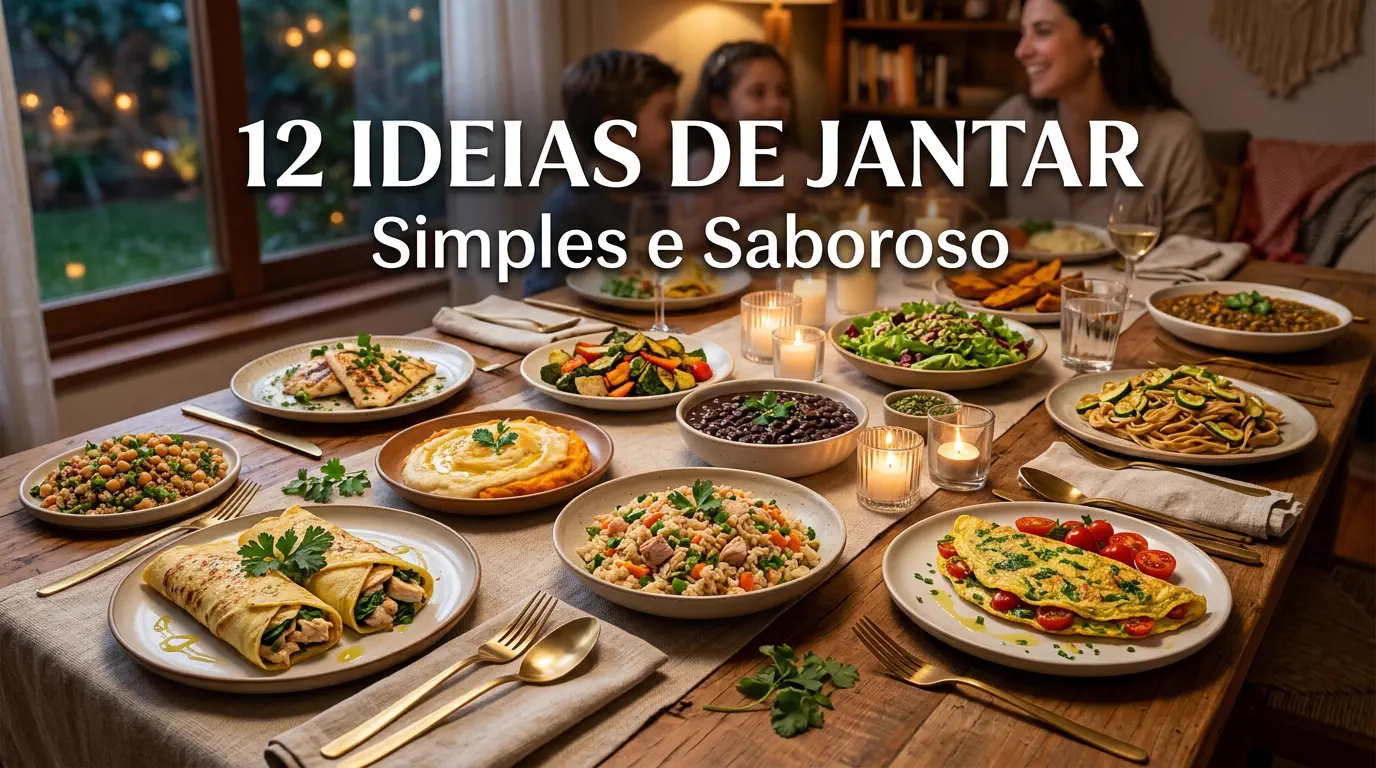 12 Ideias de Jantar Simples e Saboroso (Prontos em 20 Minutos)