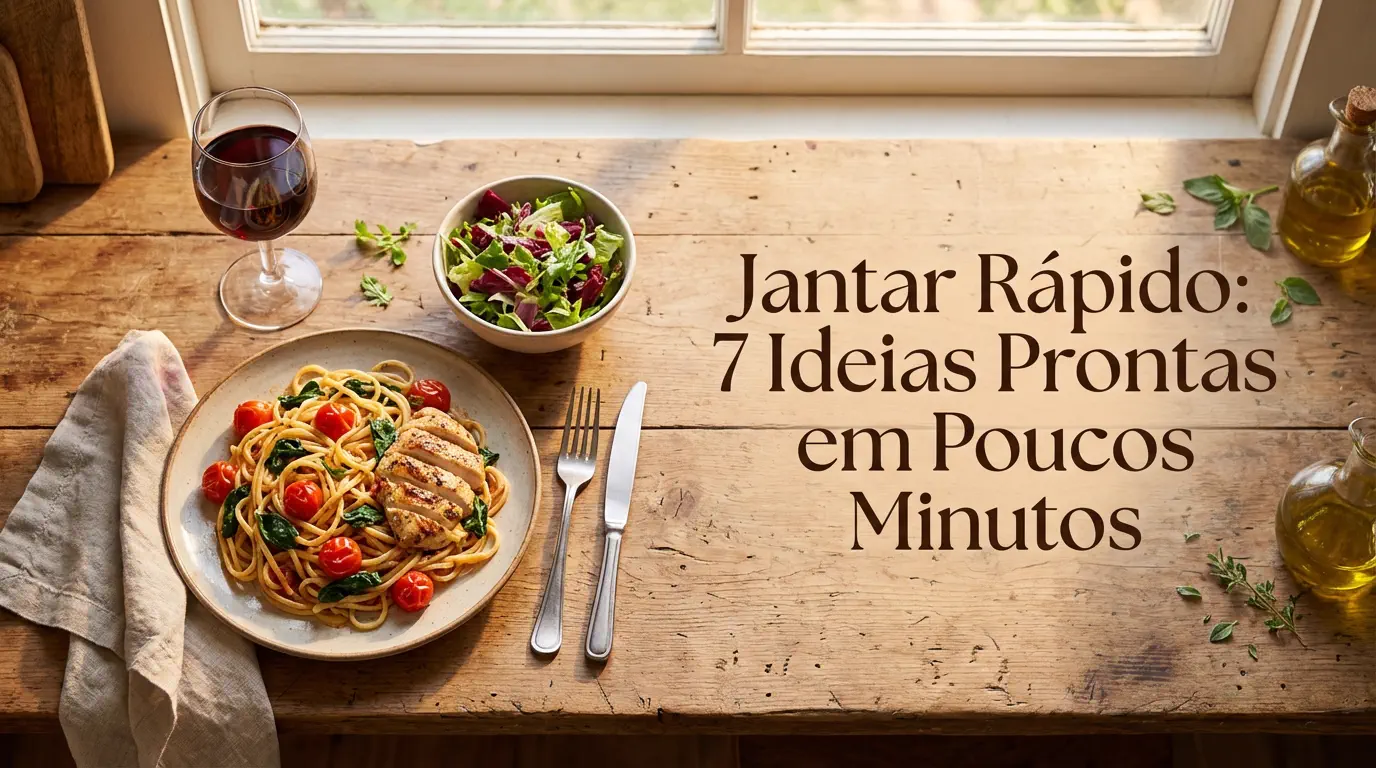7 Jantar Rápido: 7 Ideias Prontas em Poucos Minutos