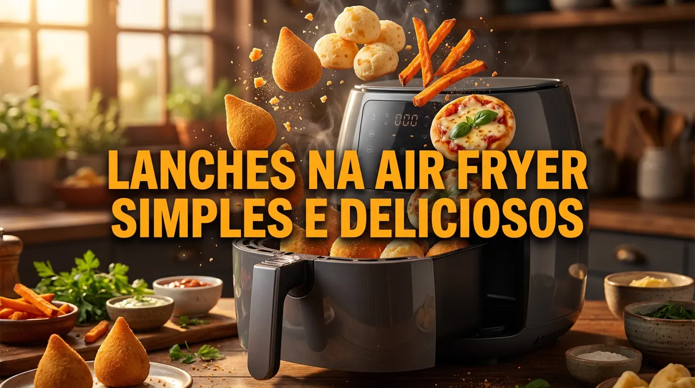 18 Lanches na Air Fryer Simples e Deliciosos