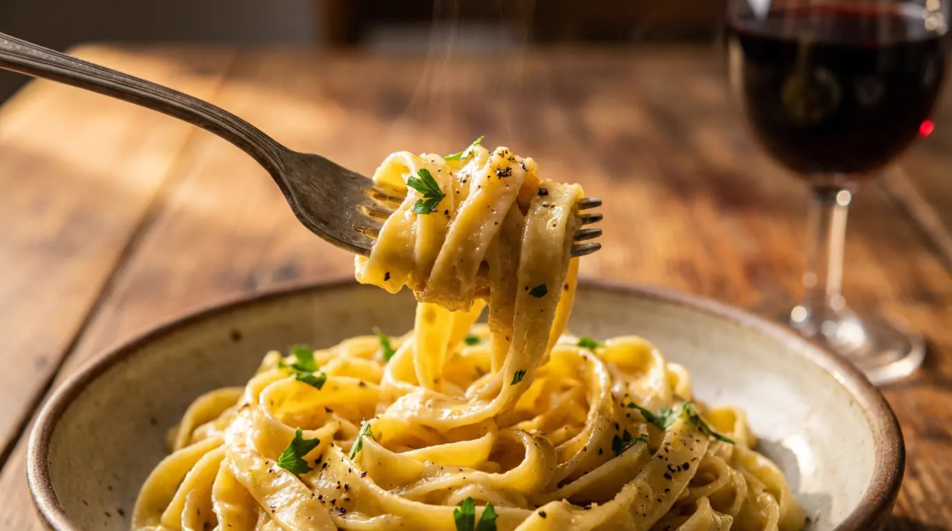 Receita de Macarrão Cremoso em 15 Minutos