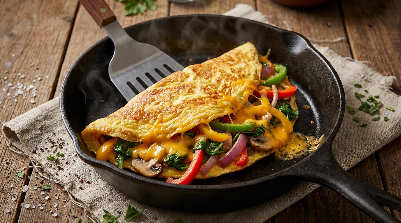 Omelete Recheada Simples e Deliciosa
