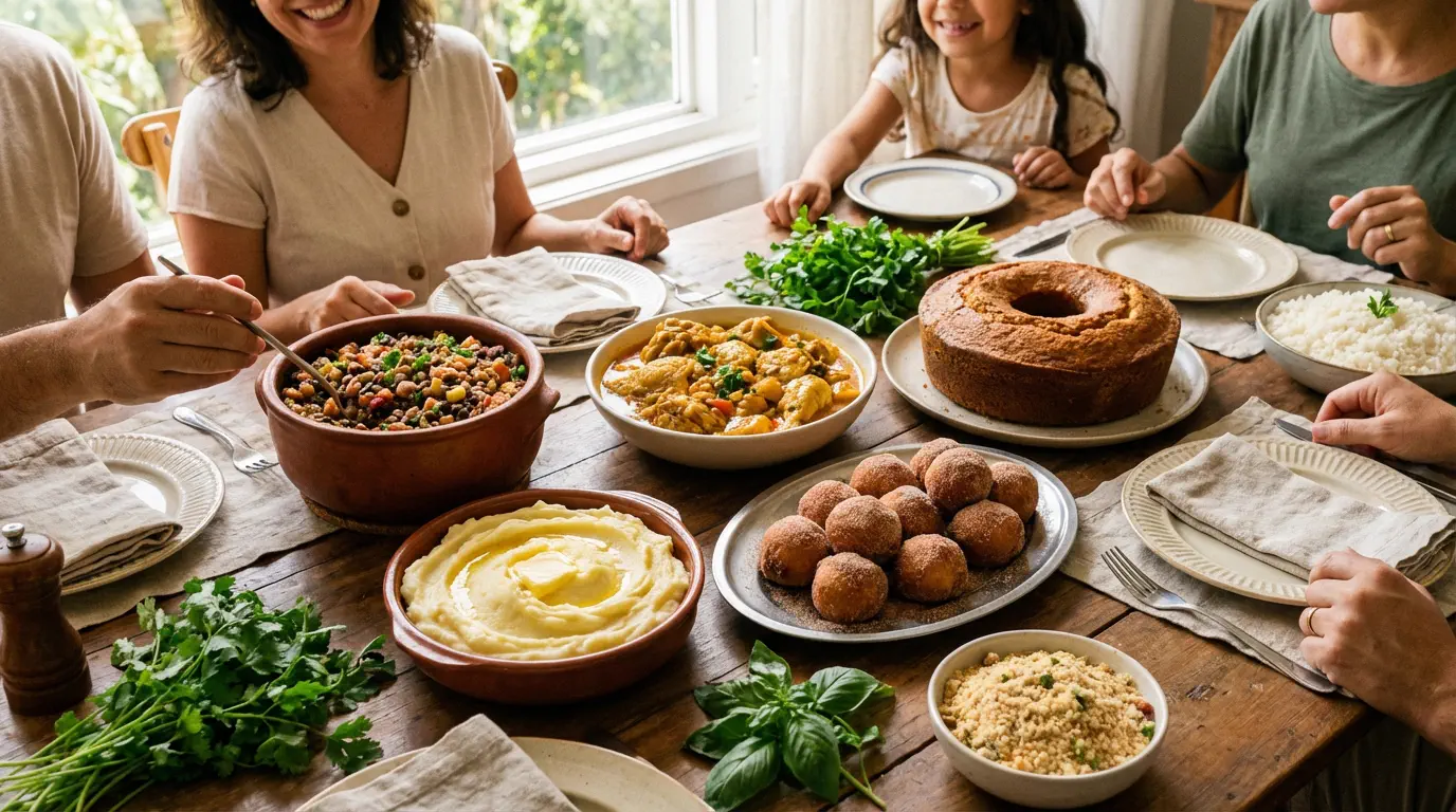receitas caseiras que nunca saem de moda servidas com arroz feijão e salada