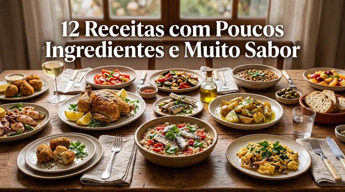 12 Receitas com Poucos Ingredientes e Muito Sabor (Fáceis e Deliciosas)