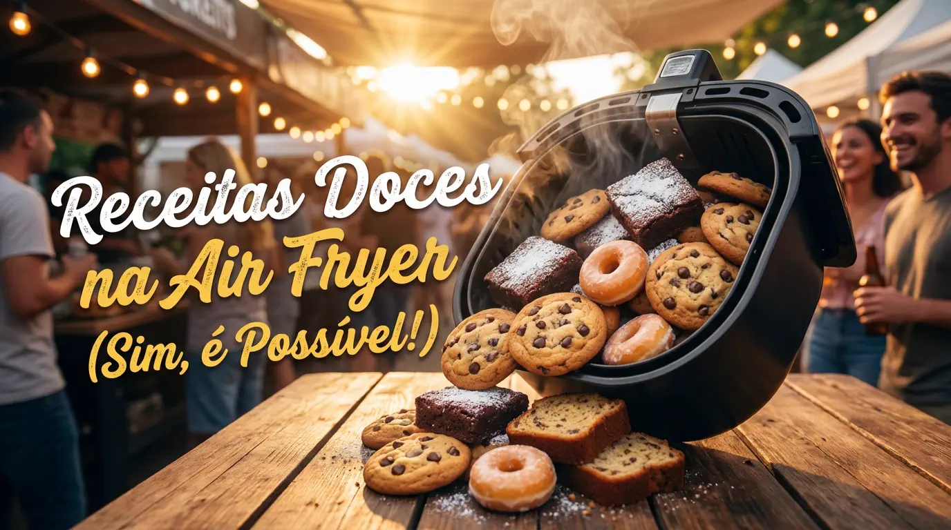 12 Receitas Doces na Air Fryer (Sim, é Possível!)