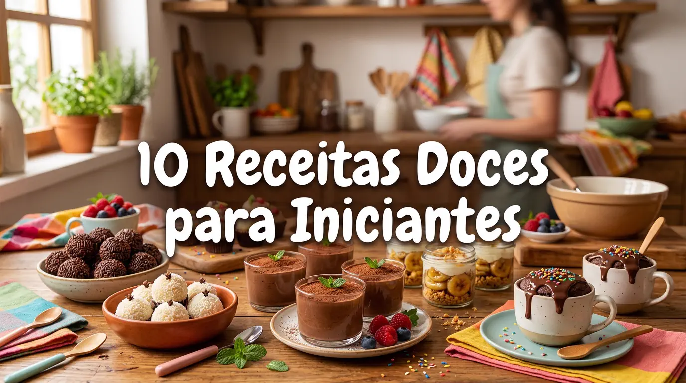 10 Receitas Doces para Iniciantes (Fáceis e Deliciosas)