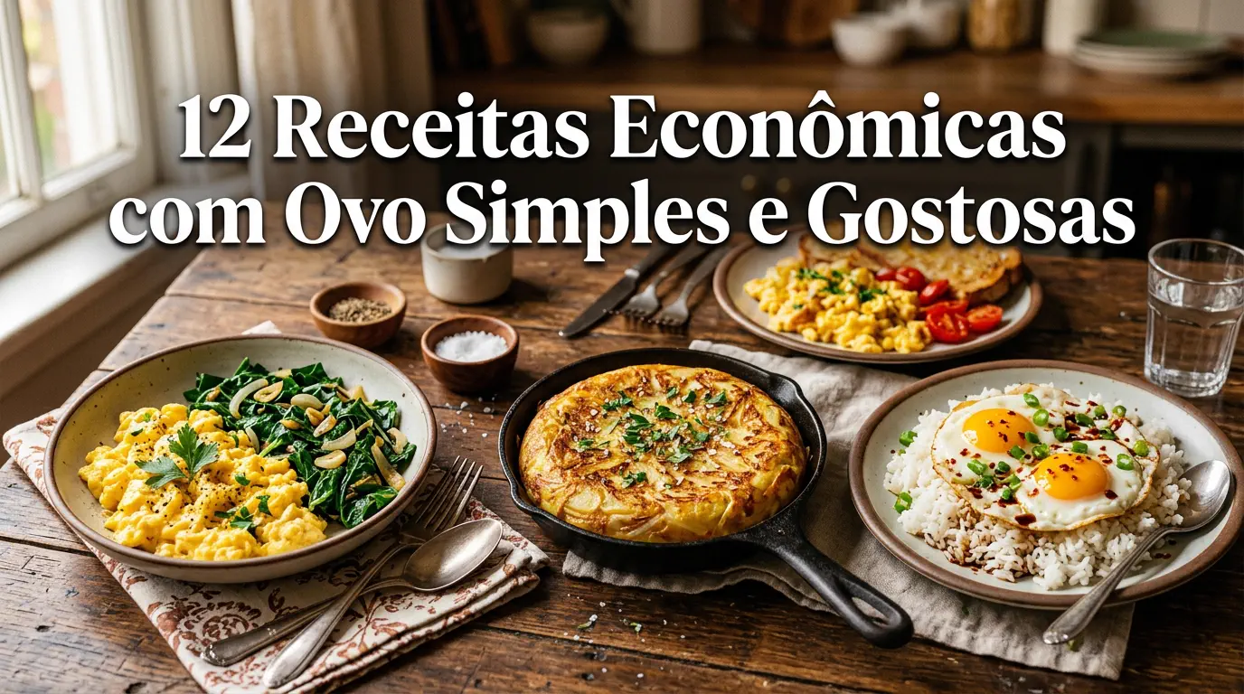 12 Receitas Econômicas com Ovo Simples e Gostosas (Baratas e Deliciosas)