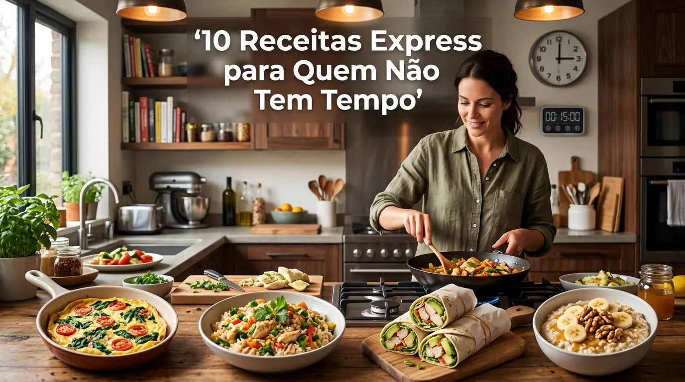10 Receitas Express para Quem Não Tem Tempo (Prontas em 15 Minutos)