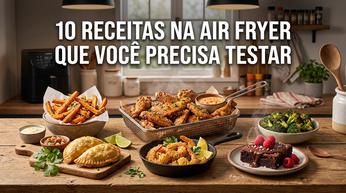 10 Receitas na Air Fryer que Você Precisa Testar (Fáceis e Saudáveis)