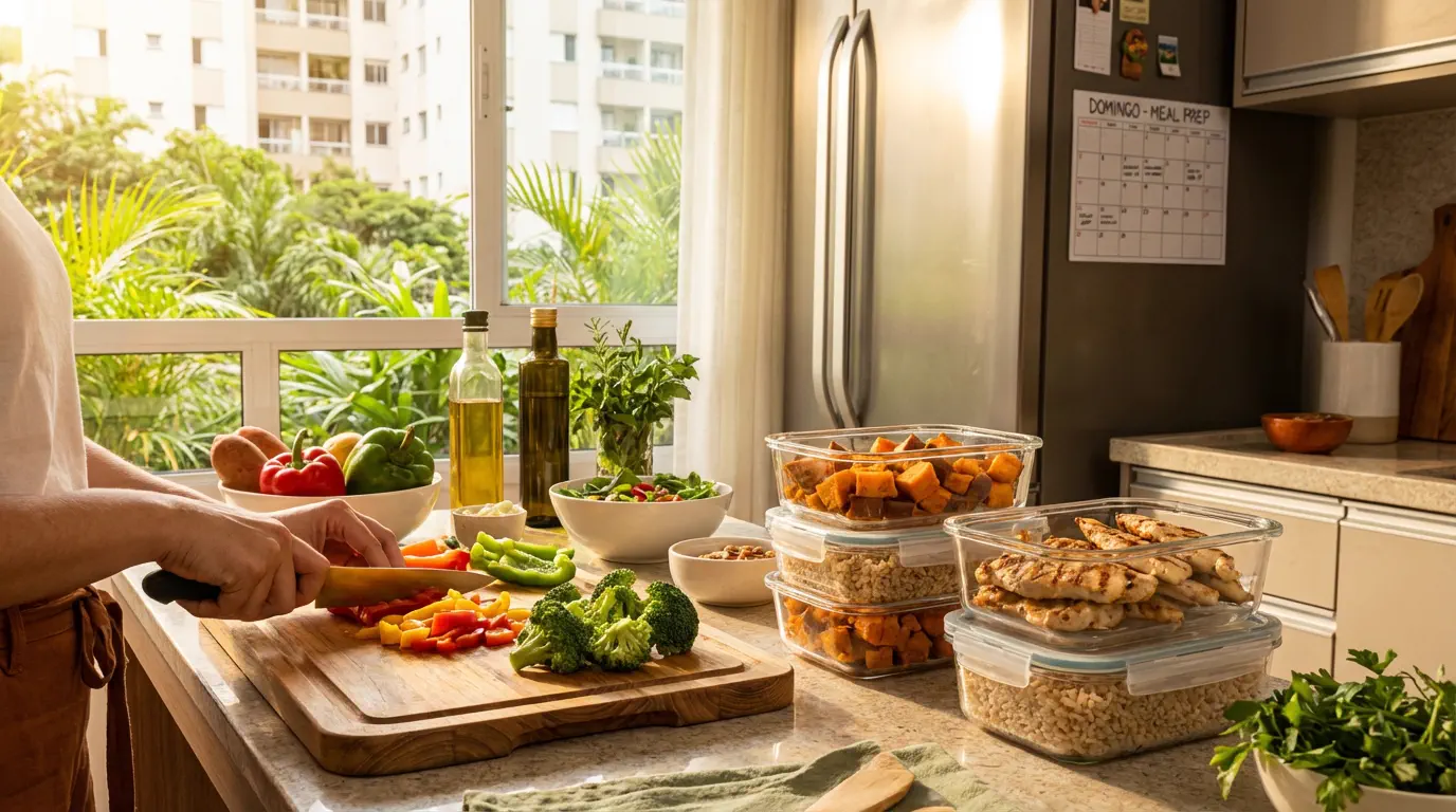 receitas práticas para a semana toda em potes organizados